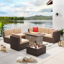 Merlyn 8 deals piece rattan sectional